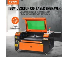 Koduva VEVOR CO2 lazerinio graviravimo mašina 80 W, 500 x 700 mm, iki 500 mm/s, su 2 krypčių oro pagalba, KH7050