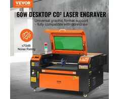 Koduva VEVOR CO2 lazerinis graviravimo aparatas 60 W, 40 x 60 cm, iki 500 mm/s, KH6040