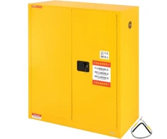 Koduva VEVOR degių skysčių saugos spintelė, 128,7 l, 1095 x 460 x 1273 mm, geltona