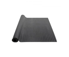 Koduva VEVOR deimantinio rašto guminis grindų rulonas garažui, 3 mm x 4 pėd. x 6 pėd., juodas