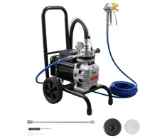 Koduva VEVOR diafragminis beorio dažų purkštuvas, 1100 W, 2200 psi, su pailginimo vamzdžiu
