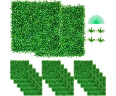 Koduva VEVOR dirbtinė buksmedžio panelė, 48 vnt., 10 x 10", 4 cm