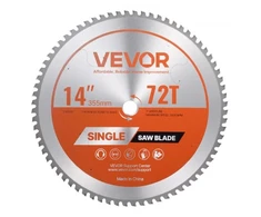 Koduva VEVOR diskinis pjūklo diskas, 355 mm, 72 dantys, 25,4 mm anga, metalui