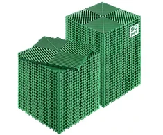 Koduva VEVOR drenažinis sujungiamas kilimėlis, 50 vnt., 12 x 12 in, žalias