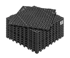 Koduva VEVOR drenažo grindų kilimėliai 30,5 x 30,5 cm, PVC, neslidūs, 12 vnt.