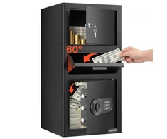 Koduva VEVOR drop safe TD-SS70, juodas, 35 x 35 x 70 cm