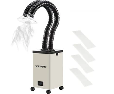 Koduva VEVOR dūmų ištraukiklis lituokliui, 150 W, 106 CFM, 3 pakopų filtrai, 3 greičiai, su žarna