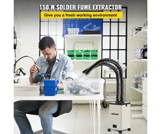 Koduva VEVOR dūmų ištraukiklis lituokliui, 150 W, 106 CFM, 3 pakopų filtrai, 3 greičiai, su žarna
