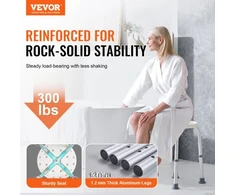 VEVOR Dušo kėdė 101A, reguliuojamo aukščio, 136,1kg