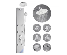 VEVOR Dušo panelė bokšto sistema, sidabrinė, 124 cm, 7016FL