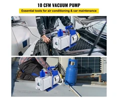 Koduva VEVOR dviejų pakopų vakuuminis siurblys, 746 W (1 HP)