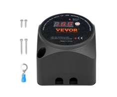 VEVOR Dvigubos akumuliatoriaus izoliatoriaus rinkinys, 12 V 140 A, rankinis ir automatinis režimai, VSR relė su LCD ekranu