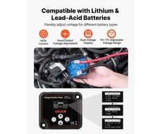 Koduva VEVOR dvigubos baterijos izoliatoriaus komplektas, 12 V 140 A, VSR su voltmetru ir LCD, skirtas UTV ir ATV