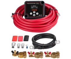 Koduva VEVOR dvigubos baterijos izoliatoriaus komplektas, 12 V 140 A, VSR su voltmetru ir LCD, skirtas UTV ir ATV