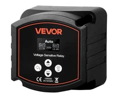 VEVOR Dvigubos baterijos izoliatorius, 12 V 300 A, rankinis ir automatinis VSR su LCD ekranu
