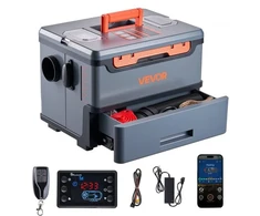 VEVOR Dyzelinis šildytuvas 5-8 kW, DC 12 V/24 V, nešiojamas „all in one“, su Bluetooth programėle, nuotoliniu valdymu ir LCD ekranu