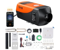 VEVOR Dyzelinis šildytuvas XMZ-D2, 12 V 2 kW, Bluetooth programėlės valdymas