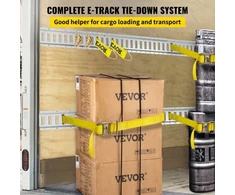 Koduva VEVOR E Track tvirtinimo bėgių rinkinys, 34 vnt., 152,4 cm