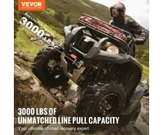 Koduva VEVOR elektrinė gervė ATV/UTV 1360,8kg, plieno trosas, IP55, laidinis valdymas