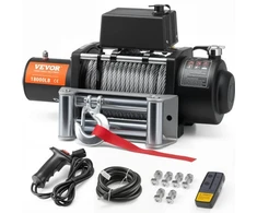 VEVOR Elektrinė gervė sunkvežimiui, 8164,7kg, plieno trosas, belaidis ir laidinis nuotolinis valdymas