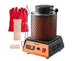Koduva VEVOR elektrinė lydymo krosnis, 1350 W, 1150 °C, su 3kg keramine tigle