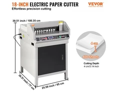 Koduva VEVOR elektrinė popieriaus pjaustyklė 18" 450 mm, 450VS+, biurui