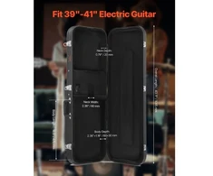 Koduva VEVOR elektrinės gitaros kietas dėklas 1095 mm su užraktu ir raktu