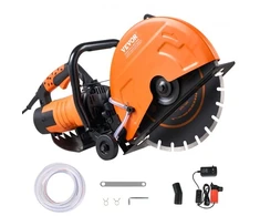 VEVOR Elektrinis betono pjūklas DC355, 2600 W, 35,6 cm, su vandens siurbliu ir disku