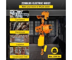VEVOR Elektrinis grandininis keltuvas, 2200 lbs, 13 ft, 230 V, su laidiniu pultu