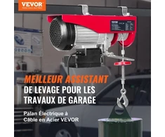 Koduva VEVOR elektrinis keltuvas 2200 lb, 1600 W, 220 V, su belaidžiu nuotolinio valdymo pultu