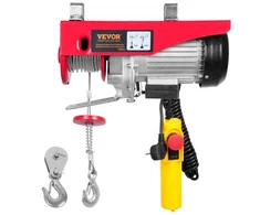 Koduva VEVOR elektrinis keltuvas, 600 kg, 1150 W, 220 V, su laidiniu pultu, 12 m viengyslis kėlimo aukštis