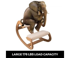 VEVOR Ergonomiška klūpima kėdė, balta, 100 kg