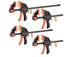 Koduva VEVOR F formos spaustuvai, 4 vnt., 30 cm ir 15 cm, oranžinė / juoda