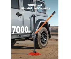 Koduva VEVOR farm jack su pagrindu, 152,5 cm, 3,18 t, 130,1–1380 mm kėlimo diapazonas