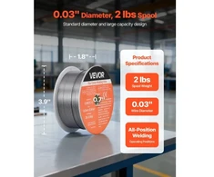 Koduva VEVOR flux core MIG suvirinimo viela E308LFC-O, 0,8 mm, 0,9kg