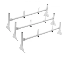 VEVOR Furgono stogo kopėčių laikiklis, 3 skersiniai, legiruotas plienas, 340 kg, 143-156 cm