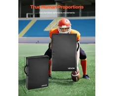 Koduva VEVOR futbolo blokavimo dummy, 24 x 16 in, su rankenomis, juodas, 2 vnt.