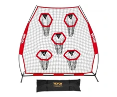 Koduva VEVOR futbolo treniruočių metimo tinklas, 2133,6 x 2133,6 mm, su 5 taikinių kišenėmis