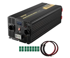 Koduva VEVOR galios keitiklis 6000W, DC 12V į AC 230V, modifikuota sinusinė banga, TM-6000W