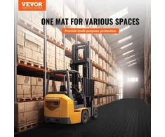 Koduva VEVOR garažo grindų plytelės, 305 x 305 x 13,4 mm, 25 vnt., juodos