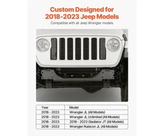 Koduva VEVOR gervės laikiklis, 12000 lbs / 5443 kg, Jeep Wrangler JL/JLU ir Gladiator JT (2018–2023), juodas