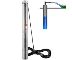 Koduva VEVOR giluminis panardinamas siurblys 750 W, 230 V, 4SDM4/10, nerūdijantis plienas