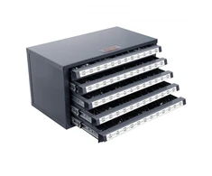 Koduva VEVOR grąžtų laikymo spintelė ET5-C, 5 stalčių, pilka su oranžine tekstūra, 375 x 200 x 200 mm