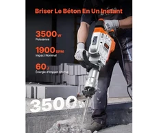 VEVOR Griovimo perforatorius JH-65, 3500 W, 60 J