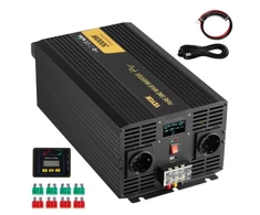 VEVOR Grynos sinusoidės keitiklis TP-3000W, 3000 W, 24 V DC į 230 V AC