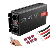 Koduva VEVOR grynos sinusoidės keitiklis, 2000 W, DC 12 V į AC 230 V, SGPE-2000W