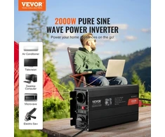Koduva VEVOR grynos sinusoidės keitiklis, 2000 W, DC 12 V į AC 230 V, SGPE-2000W