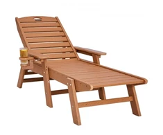 VEVOR Gulto kėdė, 181 kg keliamoji galia, 6 padėčių reguliuojama, HDPE, ruda