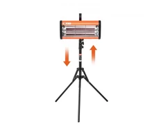 Koduva VEVOR infraraudonųjų spindulių dažų kietinimo lempa, 2000 W, 740–1970 mm