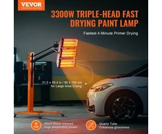 Koduva VEVOR infraraudonųjų spindulių dažų kietinimo lempa, 3300 W, 1–60 min laikmatis, 1 vnt.